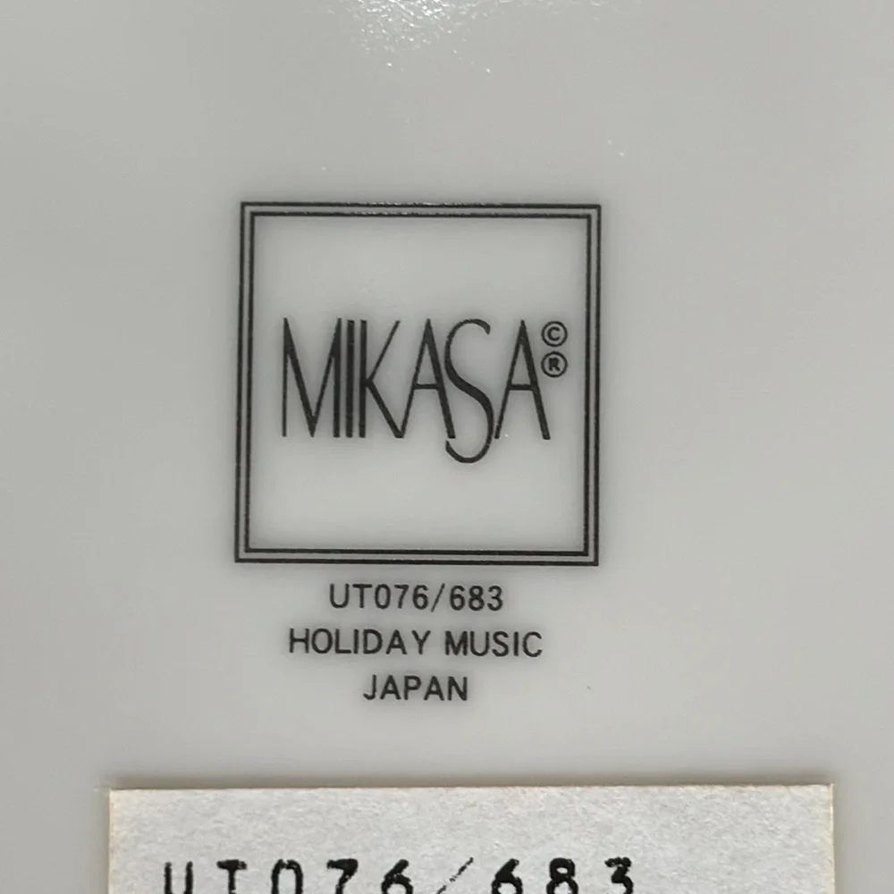 Vintage Mikasa “Holiday Music” Porcelain Covered Box